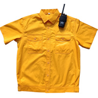 誉丰 YF-6196 黄色短袖夏季工作服 套