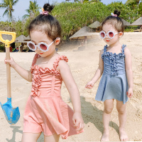 儿童泳衣女童小公主可爱裙式连体游泳衣2020新款洋气宝宝泳装