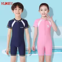 儿童泳衣男女童连体速干游泳衣小童2020新款学生游泳套装