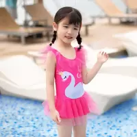 儿童泳衣女游泳衣连体套装宝宝泳衣可爱卡通女童泳衣幼儿小童
