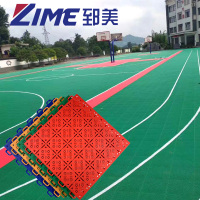 室外篮球场悬浮地板幼儿园户外悬浮地垫拼装地板塑胶式防滑运动