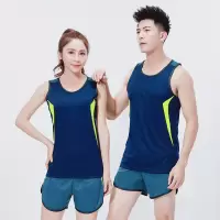 田径服套装男女长跑马拉松衣服体考运动速干跑步比赛训练短裤背心