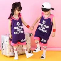 儿童篮球服套装童幼儿小学生宝宝男孩女童紧身衣运动套装球衣