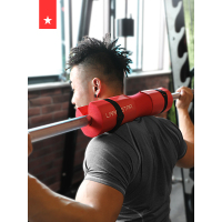 健身杠铃护套海绵护肩垫深蹲护颈加厚加长臀桥护垫杠杆套