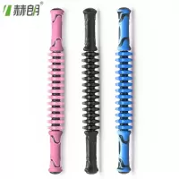 肌肉放松按摩棒滚轴狼牙瑜伽齿轮筋膜棒深层擀瘦腿刺球弹力健身棒