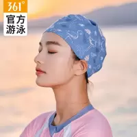 泳帽女士专业游泳运动防水不勒头长发防水印花时尚硅胶泳帽