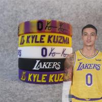 湖人0号篮球星库兹马 库子马运动签名夜光手环 硅胶腕带球迷饰品