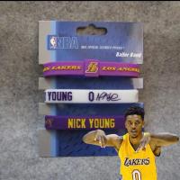 篮球球星尼克杨签名加厚签名款运动手环手腕带库里詹姆斯