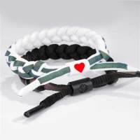 时尚刻字手链全息反光荧光手环情侣手链闺蜜礼物男女潮鞋带手饰品