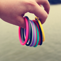 明星运动男女硅胶手环学生篮球橡胶情侣腕带简约纯色