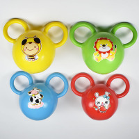 婴儿手抓球摇铃儿童宝宝开心拉拉球沙滩戏水洗澡游泳池充气玩具球