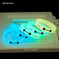 大白夜光硅胶手环韩版男女士学生发荧光动漫情侣闺蜜潮牌潮流一对