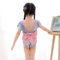 风 欧洲女童宝宝美人鱼连体泳衣亲子游泳 温泉海岛度假 结