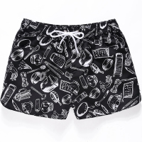 2020夏季新款宽松大码休闲沙滩裤情侣款度假温泉泳裤男女款海滩裤