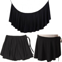 新款 广场舞蹈裙 舞蹈练功裙 舞蹈半截裙子 拉丁系带舞蹈一片裙