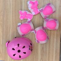 轮滑护具儿童头盔安全帽套装 自行车滑板溜冰旱冰滑冰加厚护膝