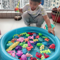 儿童磁性玩具池套装宝宝小孩戏水过家家男女孩益智1-3-6岁