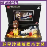篮球积木球星詹姆斯库里欧文拼装球鞋小颗粒模型生日礼物