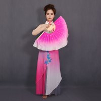 舞蹈扇 雪中梅扇子 盛世鸿姿扇子 真丝双面扇 厂家直销
