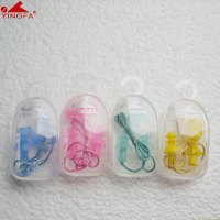 游泳带绳硅胶防水耳塞 游泳 游泳洗澡预