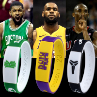 篮球运动硅胶手环夜光腕带荧光手带男球星签里詹姆斯