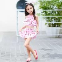 儿童泳衣女孩分体裙式女童泳装女宝宝小童幼儿公主可爱游泳衣