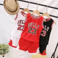 小孩儿童篮球服套装夏天男童女童童球衣幼儿男孩户外蓝球衣服