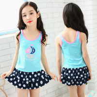 儿童泳衣女孩运动款分体两件套公主可爱小学生女童温泉游泳装