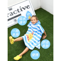 儿童浴袍吸水速干带帽浴巾女童斗篷游泳吸水可穿浴巾不掉毛沙滩巾