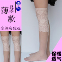 黑色护膝护腿肤色蕾丝护膝薄款 护膝保暖 女士夏季蕾丝膝盖套