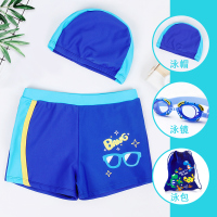 儿童泳裤套装男童平角泳衣宝宝可爱泳衣小童新款洋气游泳短裤