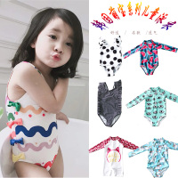 儿童泳衣女连体童女孩泳衣女小孩小公主女宝宝儿童连体泳