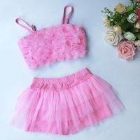 韩国儿童泳衣女孩女童小公主宝宝比基尼小孩子分体小童游泳衣