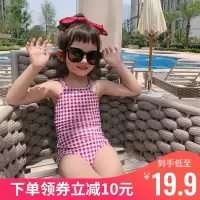 儿童泳衣女可爱连体爱心女童宝宝婴儿游泳衣小童公主泳装