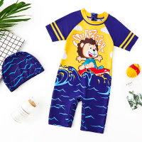 儿童泳衣男童连体童小孩冲浪服分体速干可爱卡通泳裤宝宝