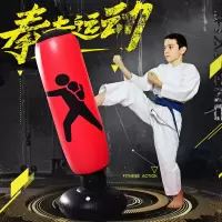 健身儿童充气拳击柱立式沙袋不倒翁家用跆拳道成人健身器材沙袋