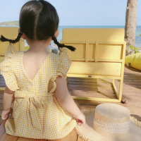 2020新款夏季3儿童洋气连衣裙网红女童公主裙子露背纯棉宝宝4