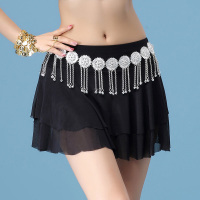 肚皮舞裙下装半身裙2020新款练功服装女短裙网纱性感下身裙子清仓