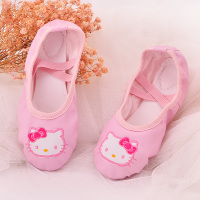 儿童舞蹈鞋软底练功鞋民族舞中国舞粉色幼儿芭蕾童跳舞猫爪鞋