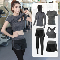 运动套装女秋款瑜伽服初学者夏天专业晨跑步衣珈季网红速干健身房