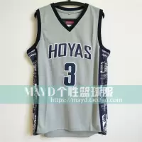 艾弗森乔治城大学球衣 答案复古刺绣高中篮球服个性比赛服