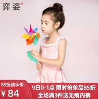 新款儿童泳衣女女童裙式连体游泳衣可爱印花童连体游泳装