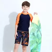 男童游泳衣分体海边儿童沙滩裤套装童速干少年学生冲浪服