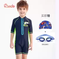 儿童泳衣男童连体泳裤童小孩1-3岁宝宝泳装女孩1-2游泳衣