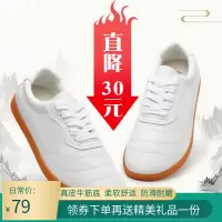 太极鞋男夏季软牛皮牛筋底武术鞋太极拳功夫鞋子训练运动练功鞋女