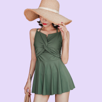 泳衣女保守遮肚显瘦仙女范韩国性感小胸聚拢学生度假少女可爱