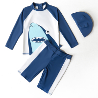 儿童长袖泳衣男童套装男孩宝分体沙滩学生浮潜水母衣