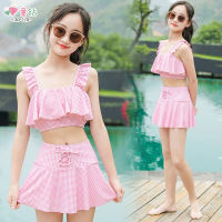 女童泳衣分体公主裙式泡温泉童可爱游泳衣比基尼泳装两件套15
