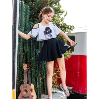 儿童泳衣女女童2020年新款洋气连体裙式可爱公主女孩童游泳衣