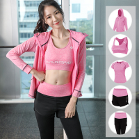 网红瑜伽服运动健身服套装女春夏晨跑健身房显瘦跑步紧身衣初学者